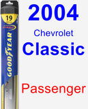 Passenger Wiper Blade for 2004 Chevrolet Classic - Hybrid
