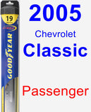 Passenger Wiper Blade for 2005 Chevrolet Classic - Hybrid