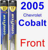 Front Wiper Blade Pack for 2005 Chevrolet Cobalt - Hybrid