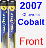 Front Wiper Blade Pack for 2007 Chevrolet Cobalt - Hybrid