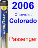 Passenger Wiper Blade for 2006 Chevrolet Colorado - Hybrid