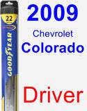 Driver Wiper Blade for 2009 Chevrolet Colorado - Hybrid