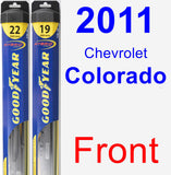 Front Wiper Blade Pack for 2011 Chevrolet Colorado - Hybrid