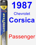 Passenger Wiper Blade for 1987 Chevrolet Corsica - Hybrid