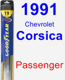 Passenger Wiper Blade for 1991 Chevrolet Corsica - Hybrid