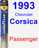 Passenger Wiper Blade for 1993 Chevrolet Corsica - Hybrid