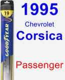 Passenger Wiper Blade for 1995 Chevrolet Corsica - Hybrid