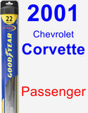 Passenger Wiper Blade for 2001 Chevrolet Corvette - Hybrid