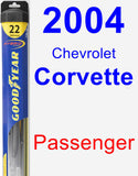 Passenger Wiper Blade for 2004 Chevrolet Corvette - Hybrid