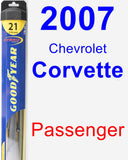 Passenger Wiper Blade for 2007 Chevrolet Corvette - Hybrid