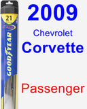 Passenger Wiper Blade for 2009 Chevrolet Corvette - Hybrid