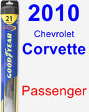 Passenger Wiper Blade for 2010 Chevrolet Corvette - Hybrid