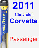 Passenger Wiper Blade for 2011 Chevrolet Corvette - Hybrid