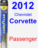 Passenger Wiper Blade for 2012 Chevrolet Corvette - Hybrid