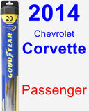 Passenger Wiper Blade for 2014 Chevrolet Corvette - Hybrid