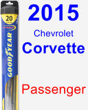 Passenger Wiper Blade for 2015 Chevrolet Corvette - Hybrid