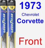 Front Wiper Blade Pack for 1973 Chevrolet Corvette - Hybrid