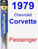 Passenger Wiper Blade for 1979 Chevrolet Corvette - Hybrid