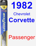 Passenger Wiper Blade for 1982 Chevrolet Corvette - Hybrid