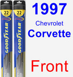 Front Wiper Blade Pack for 1997 Chevrolet Corvette - Hybrid