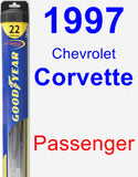 Passenger Wiper Blade for 1997 Chevrolet Corvette - Hybrid