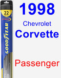 Passenger Wiper Blade for 1998 Chevrolet Corvette - Hybrid