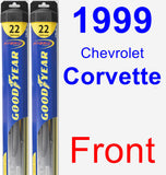 Front Wiper Blade Pack for 1999 Chevrolet Corvette - Hybrid