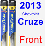 Front Wiper Blade Pack for 2013 Chevrolet Cruze - Hybrid