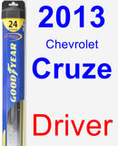 Driver Wiper Blade for 2013 Chevrolet Cruze - Hybrid