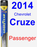 Passenger Wiper Blade for 2014 Chevrolet Cruze - Hybrid