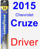 Driver Wiper Blade for 2015 Chevrolet Cruze - Hybrid