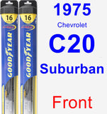 Front Wiper Blade Pack for 1975 Chevrolet C20 Suburban - Hybrid