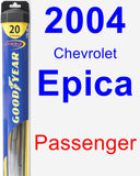 Passenger Wiper Blade for 2004 Chevrolet Epica - Hybrid