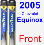 Front Wiper Blade Pack for 2005 Chevrolet Equinox - Hybrid