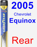 Rear Wiper Blade for 2005 Chevrolet Equinox - Hybrid