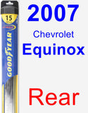 Rear Wiper Blade for 2007 Chevrolet Equinox - Hybrid