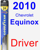 Driver Wiper Blade for 2010 Chevrolet Equinox - Hybrid