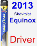 Driver Wiper Blade for 2013 Chevrolet Equinox - Hybrid