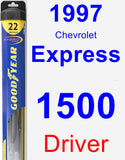 Driver Wiper Blade for 1997 Chevrolet Express 1500 - Hybrid