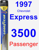 Passenger Wiper Blade for 1997 Chevrolet Express 3500 - Hybrid