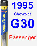 Passenger Wiper Blade for 1995 Chevrolet G30 - Hybrid