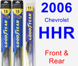 Front & Rear Wiper Blade Pack for 2006 Chevrolet HHR - Hybrid