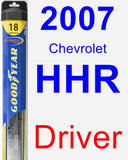 Driver Wiper Blade for 2007 Chevrolet HHR - Hybrid