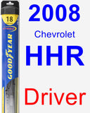 Driver Wiper Blade for 2008 Chevrolet HHR - Hybrid