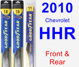 Front & Rear Wiper Blade Pack for 2010 Chevrolet HHR - Hybrid
