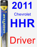 Driver Wiper Blade for 2011 Chevrolet HHR - Hybrid