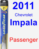 Passenger Wiper Blade for 2011 Chevrolet Impala - Hybrid