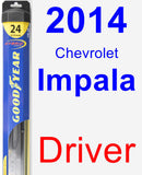 Driver Wiper Blade for 2014 Chevrolet Impala - Hybrid
