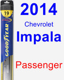 Passenger Wiper Blade for 2014 Chevrolet Impala - Hybrid