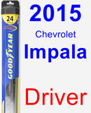Driver Wiper Blade for 2015 Chevrolet Impala - Hybrid